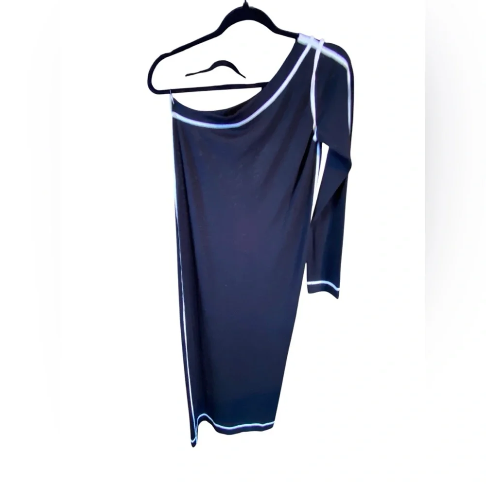 NWOT Marc Jacobs VTG Y2K one shoulder long sleeve knit 🧶 Maxi Dress. S